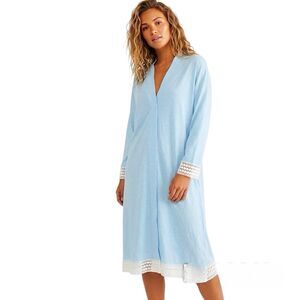 Ruby Joy Angel Maternity Robe M/L Blue Maternity Postpartum moms-to-be Hospital